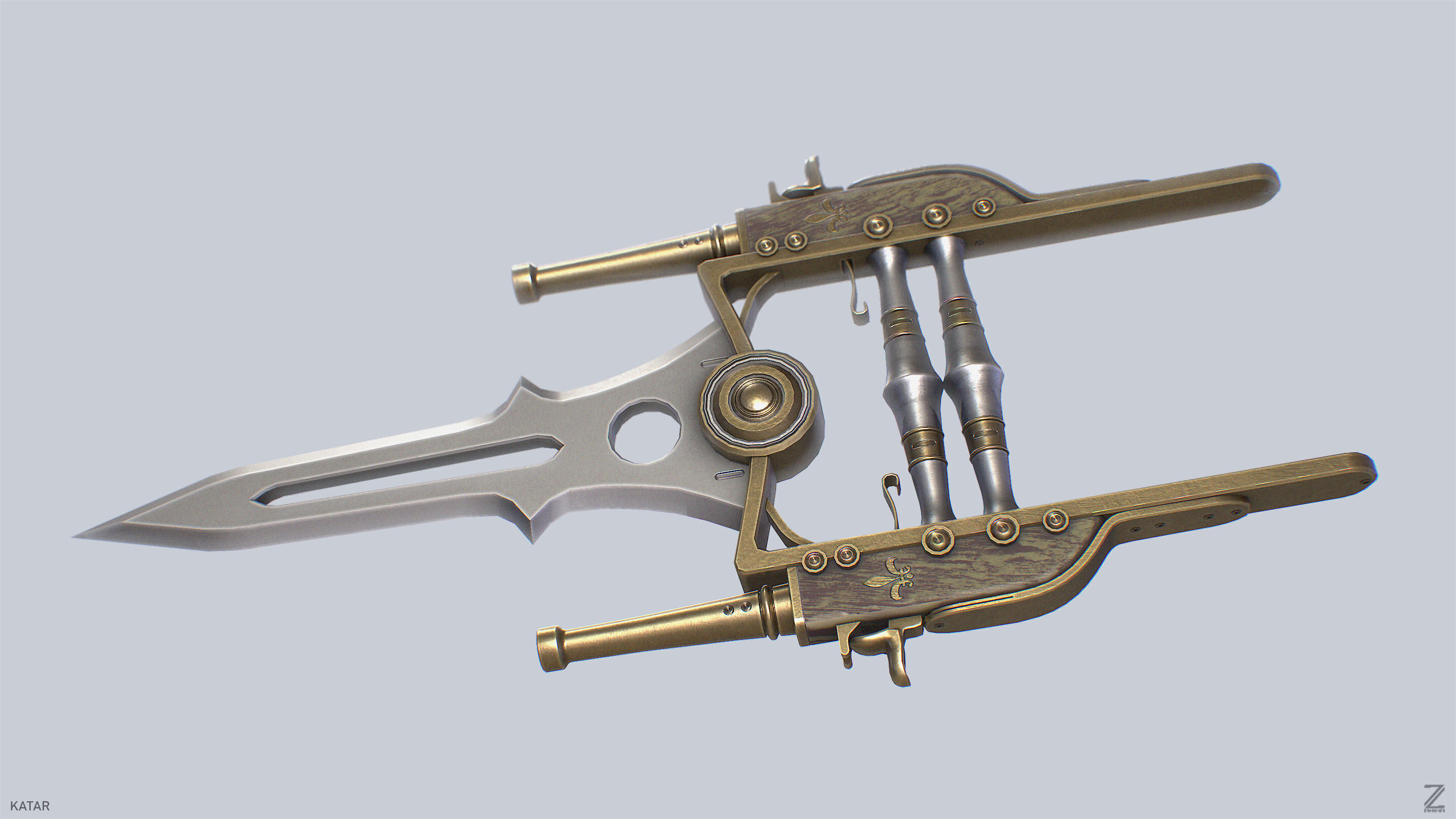 Katar Low-poly 3D model_2