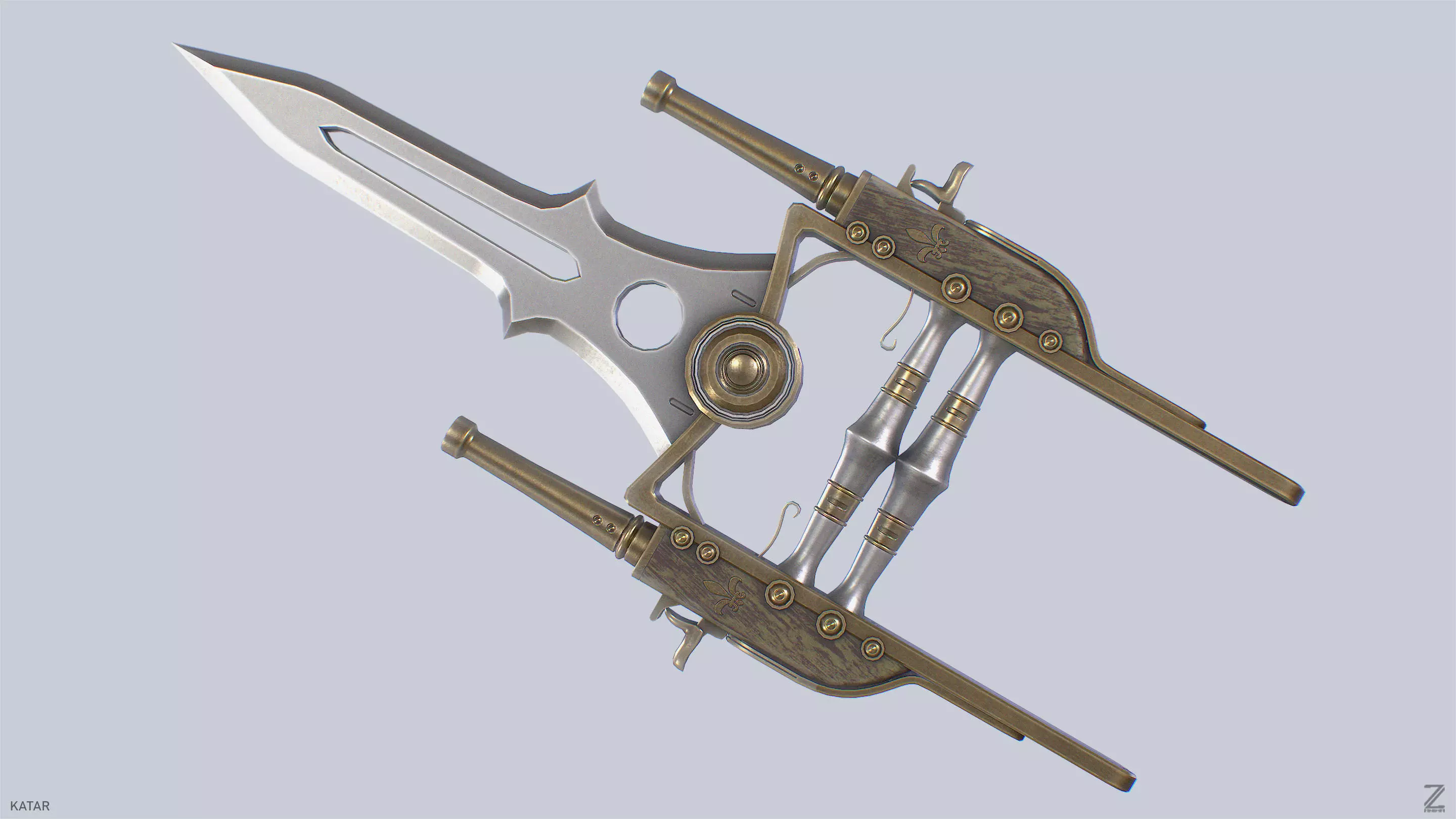 Katar Low-poly 3D model_0