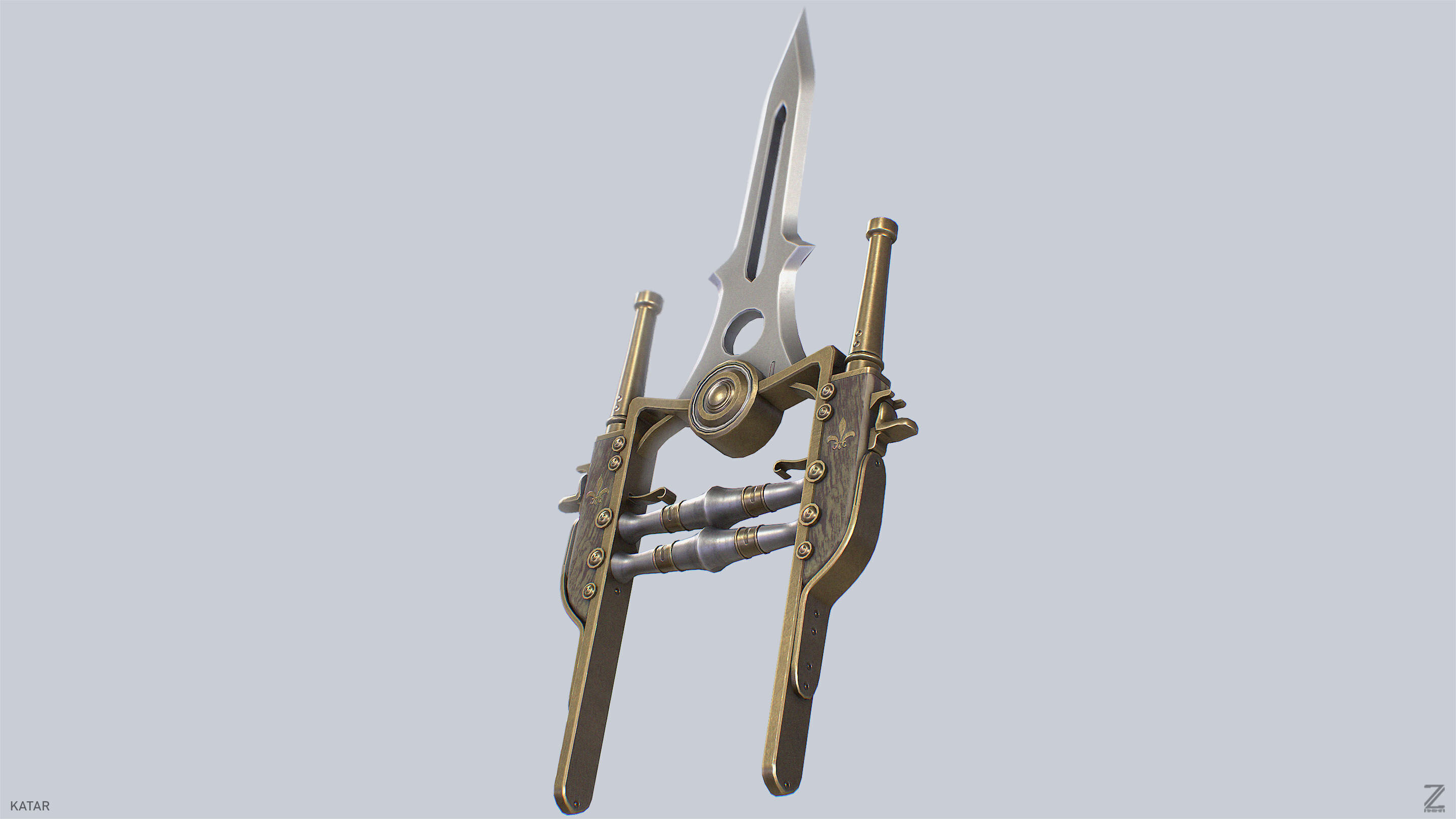 Katar Low-poly 3D model_7
