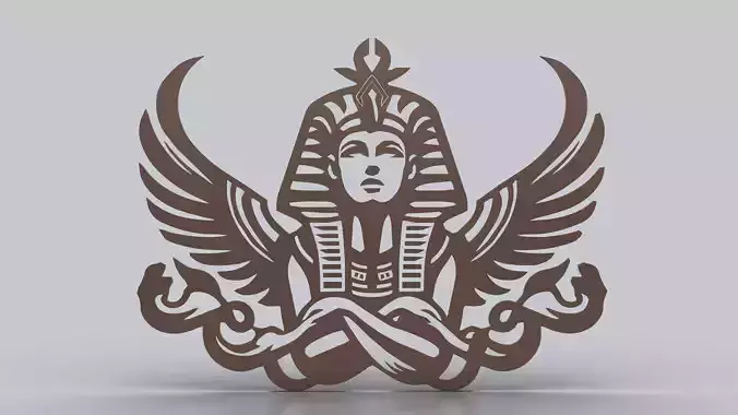 Egyptian Symbols - 059 - Topology Low-poly 3D model