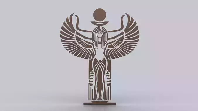 Egyptian Symbols - 060 - Topology Low-poly 3D model