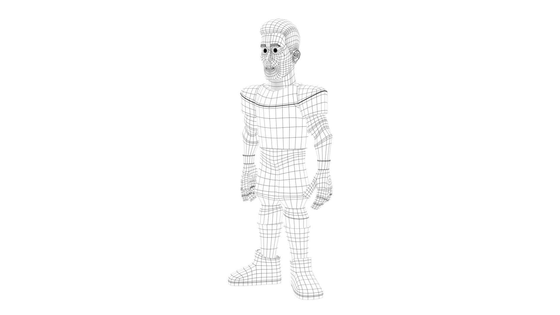 Stylized NFL Football Player Toy 3D Model PBR 4K Textures Low-poly 3D model_12