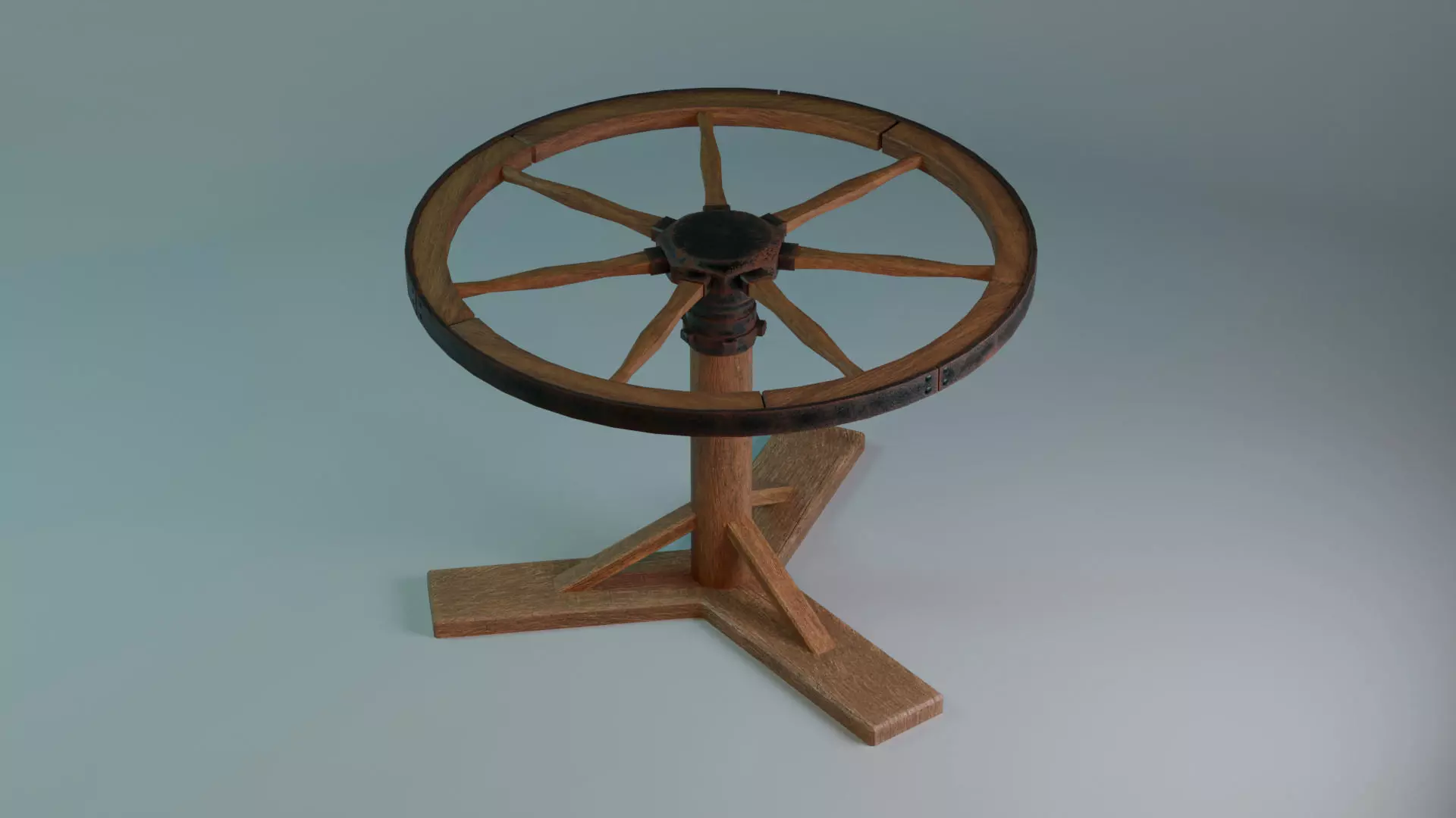 Breaking Wheel Free low-poly 3D model