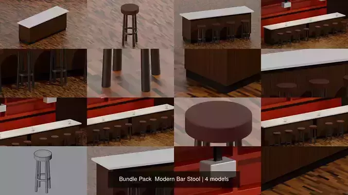 Bundle Pack  Modern Bar Stool