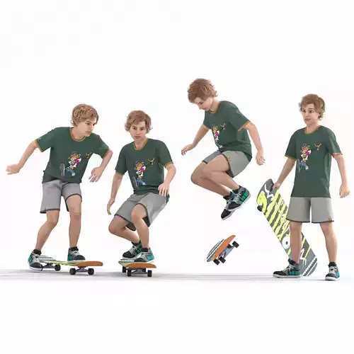 Realistic 3D Skateboard Model - Urban Low-poly 3D model