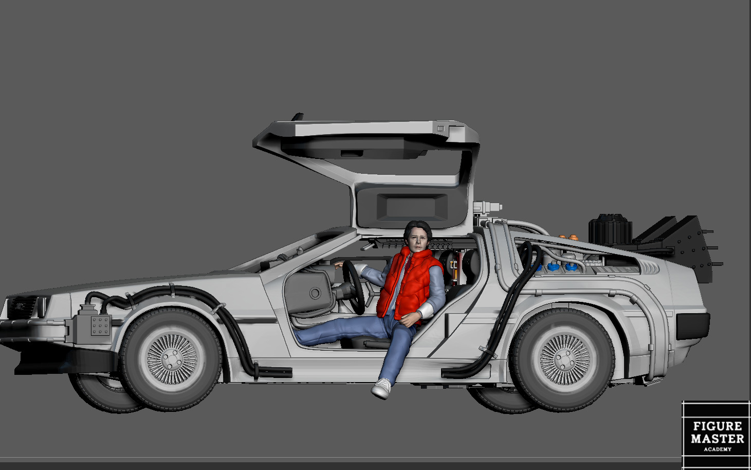 MARTY MCFLY DOC EMMETT BROWN  BACK TO THE FUTURE 1-24 SCALED 3D print model_9
