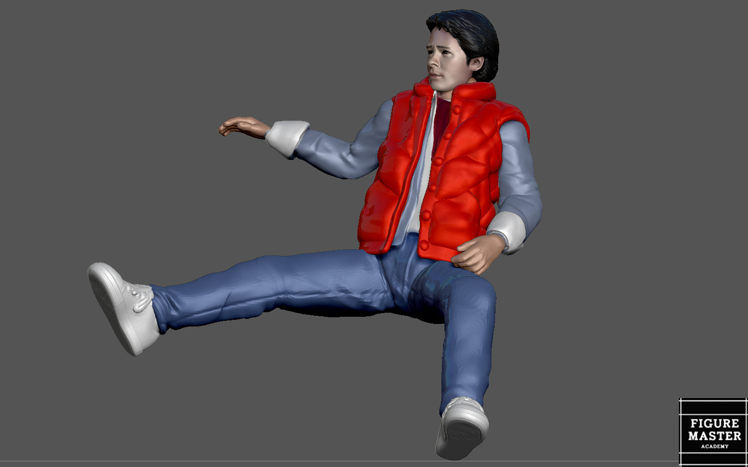 MARTY MCFLY DOC EMMETT BROWN  BACK TO THE FUTURE 1-24 SCALED 3D print model_15