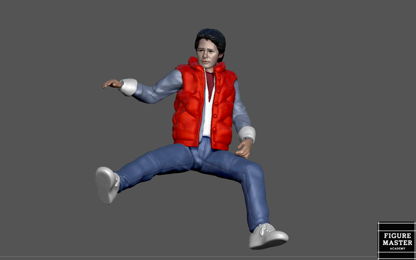 MARTY MCFLY DOC EMMETT BROWN  BACK TO THE FUTURE 1-24 SCALED 3D print model_13