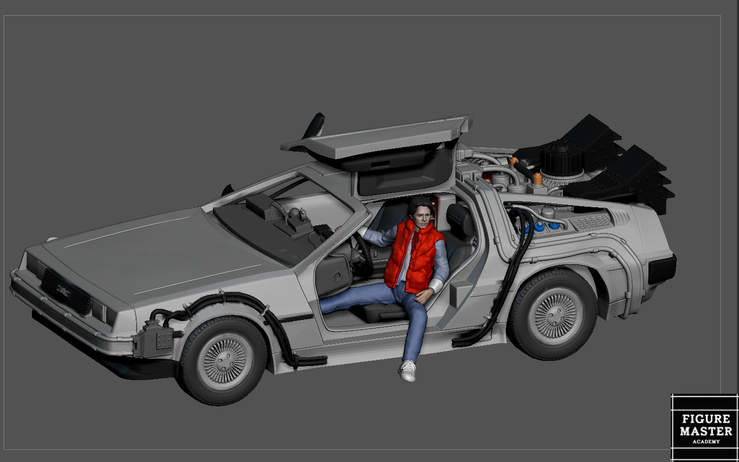 MARTY MCFLY DOC EMMETT BROWN  BACK TO THE FUTURE 1-24 SCALED 3D print model_2