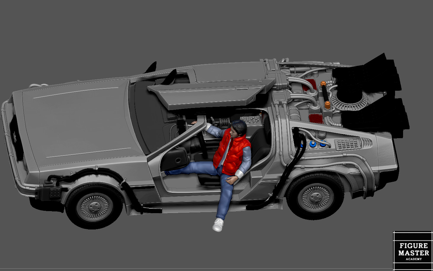 MARTY MCFLY DOC EMMETT BROWN  BACK TO THE FUTURE 1-24 SCALED 3D print model_10