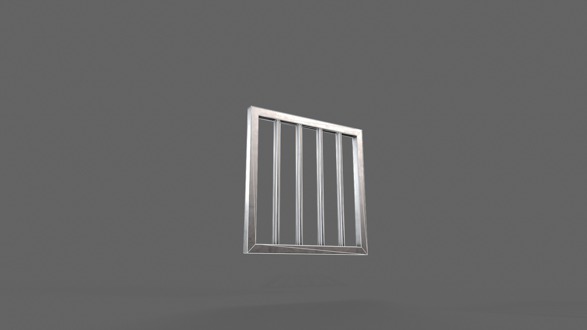 PBR Prison Window 1 Low-poly 3D model_14