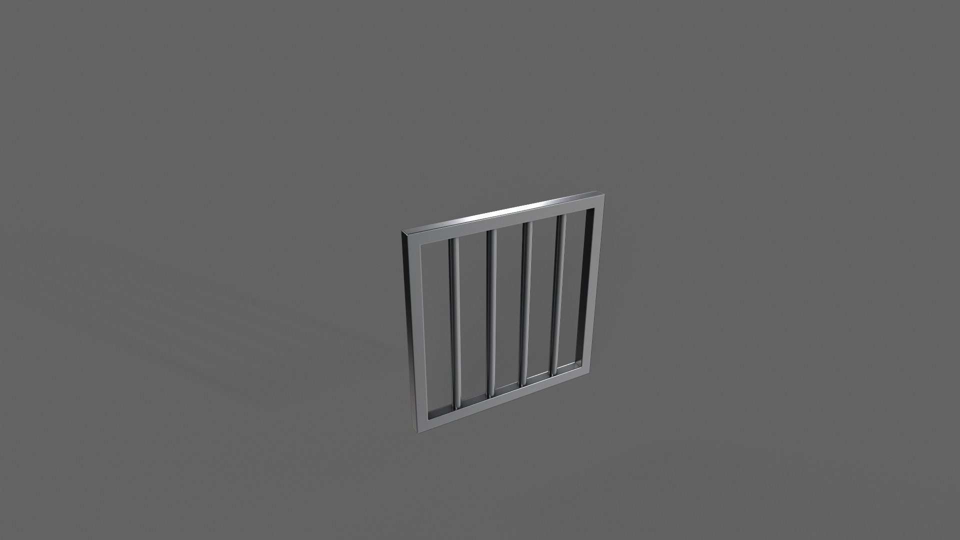 PBR Prison Window 1 Low-poly 3D model_5