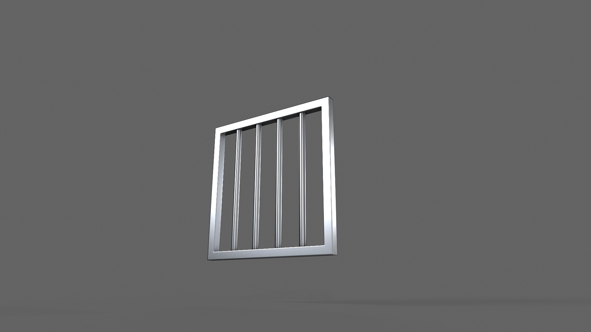 PBR Prison Window 1 Low-poly 3D model_7