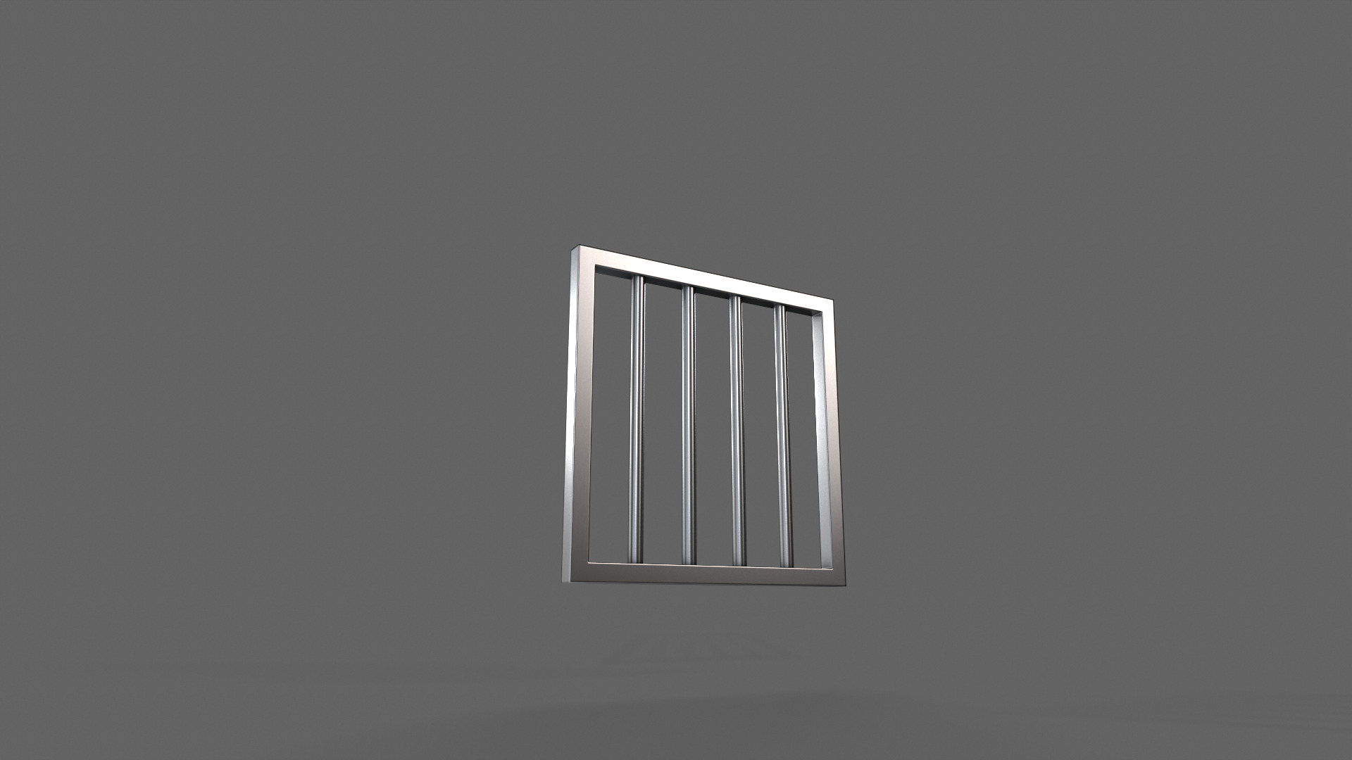 PBR Prison Window 1 Low-poly 3D model_9