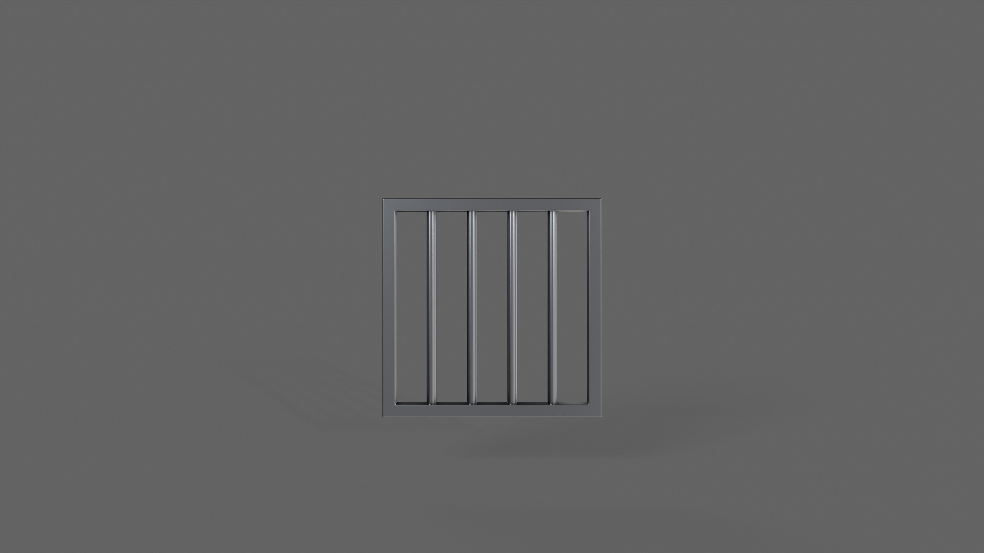 PBR Prison Window 1 Low-poly 3D model_3
