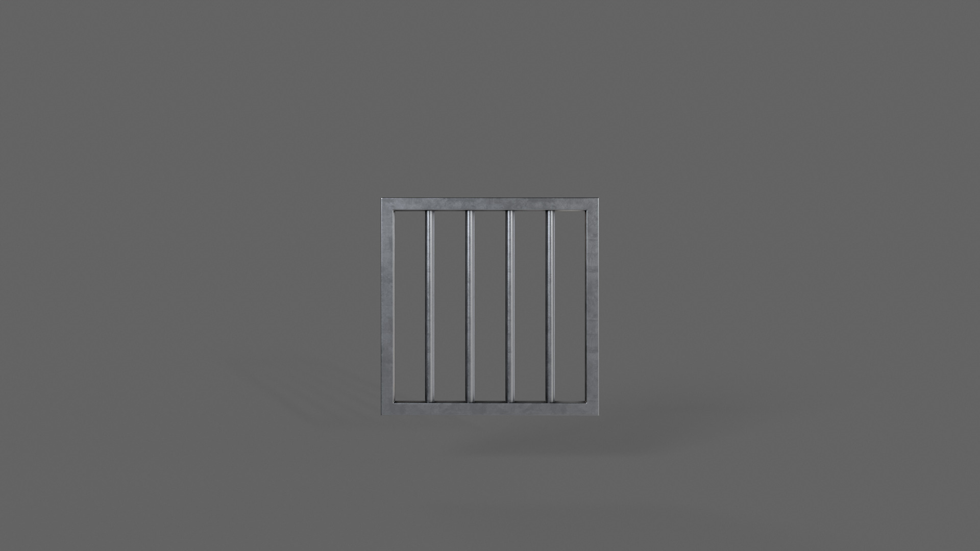 PBR Prison Window 1 Low-poly 3D model_4