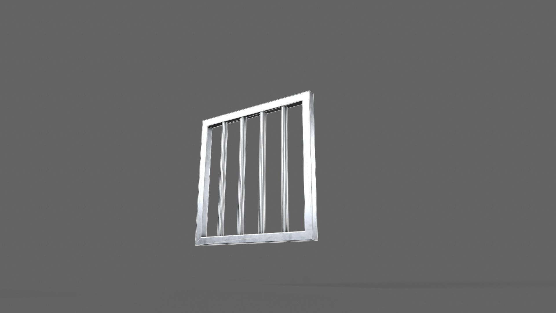PBR Prison Window 1 Low-poly 3D model_13