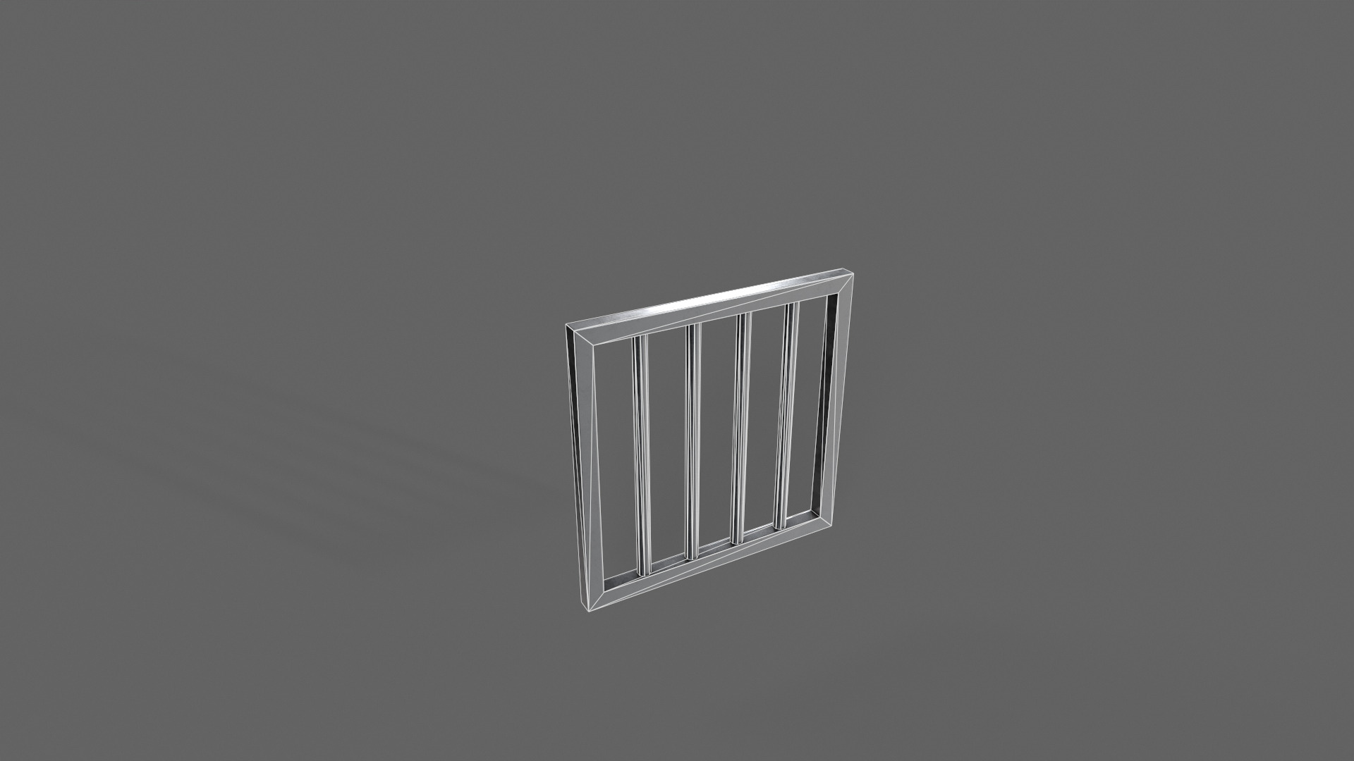 PBR Prison Window 1 Low-poly 3D model_12