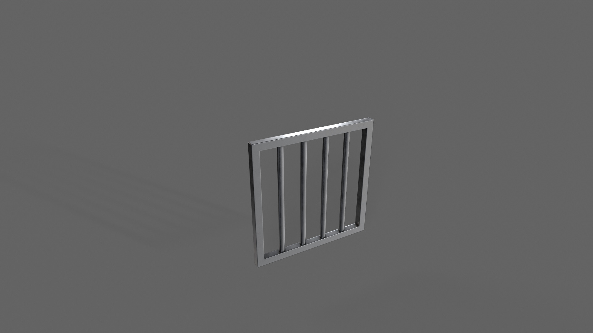 PBR Prison Window 1 Low-poly 3D model_6