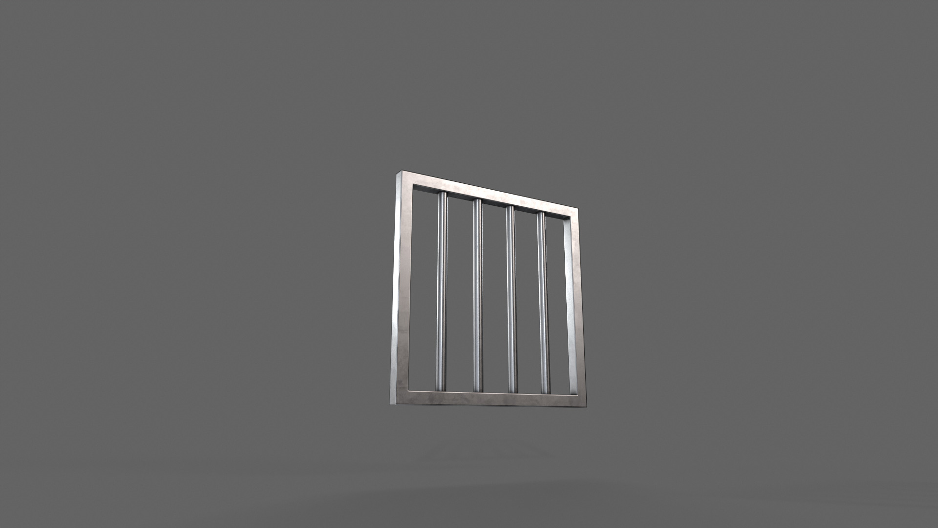 PBR Prison Window 1 Low-poly 3D model_10