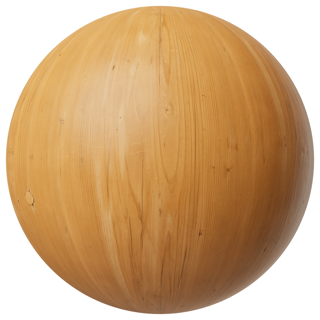 Modern Curved Wooden Armchair Realistic 3D Model Low-poly 3D model_4