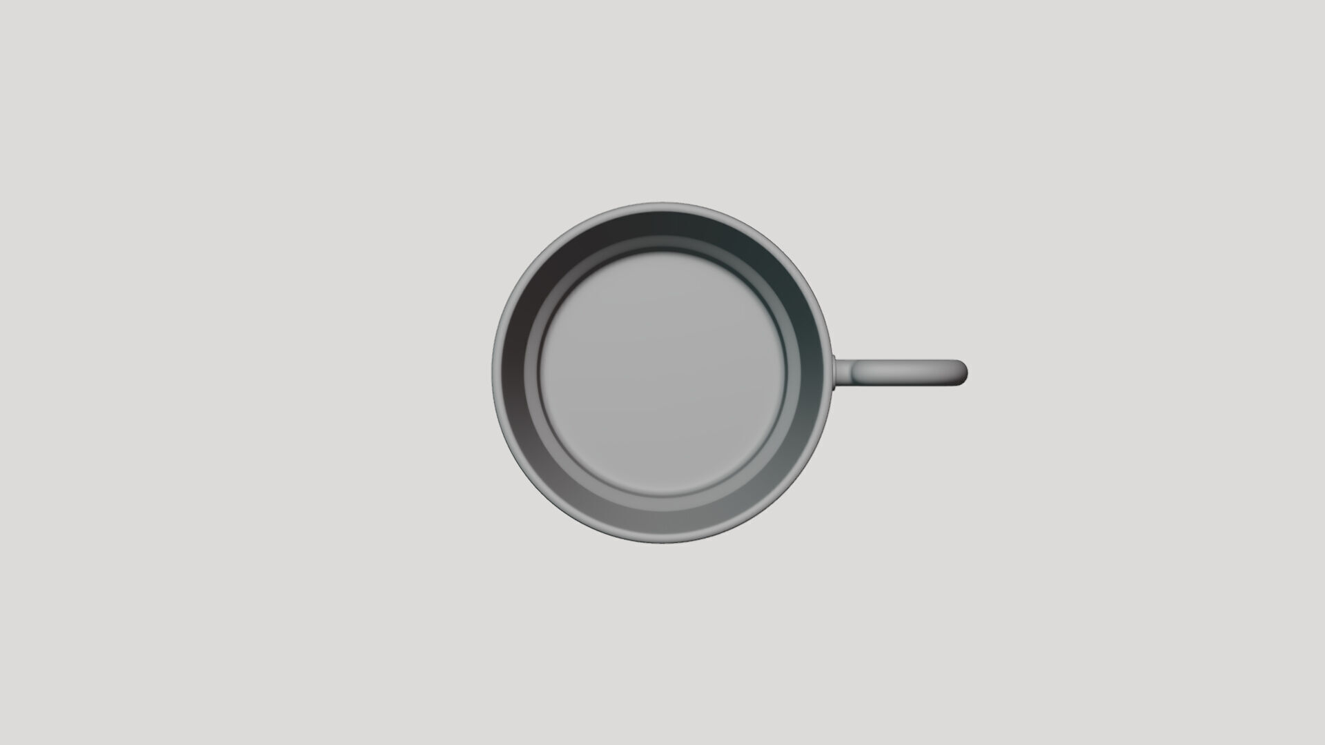 Basic Mug - Geometry Only No Textures No Materials 3D model_3