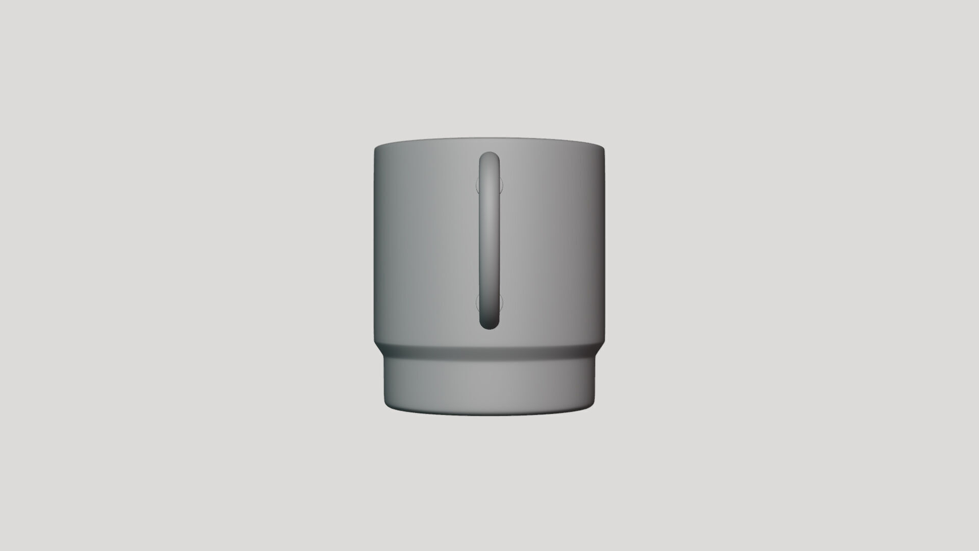 Basic Mug - Geometry Only No Textures No Materials 3D model_4