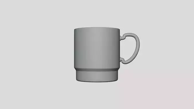 Basic Mug - Geometry Only No Textures No Materials