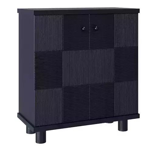 Hazel Pencil Reed Bar Cabinet