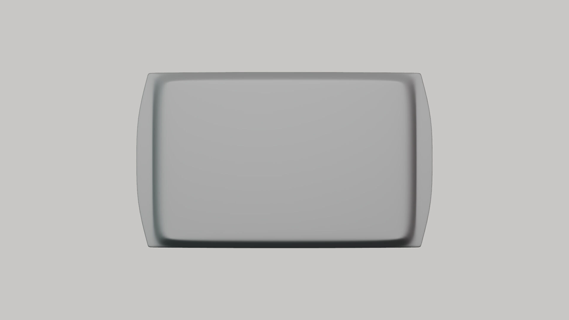 Basic Serving Tray - Geometry Only No Textures No Materials 3D model_3