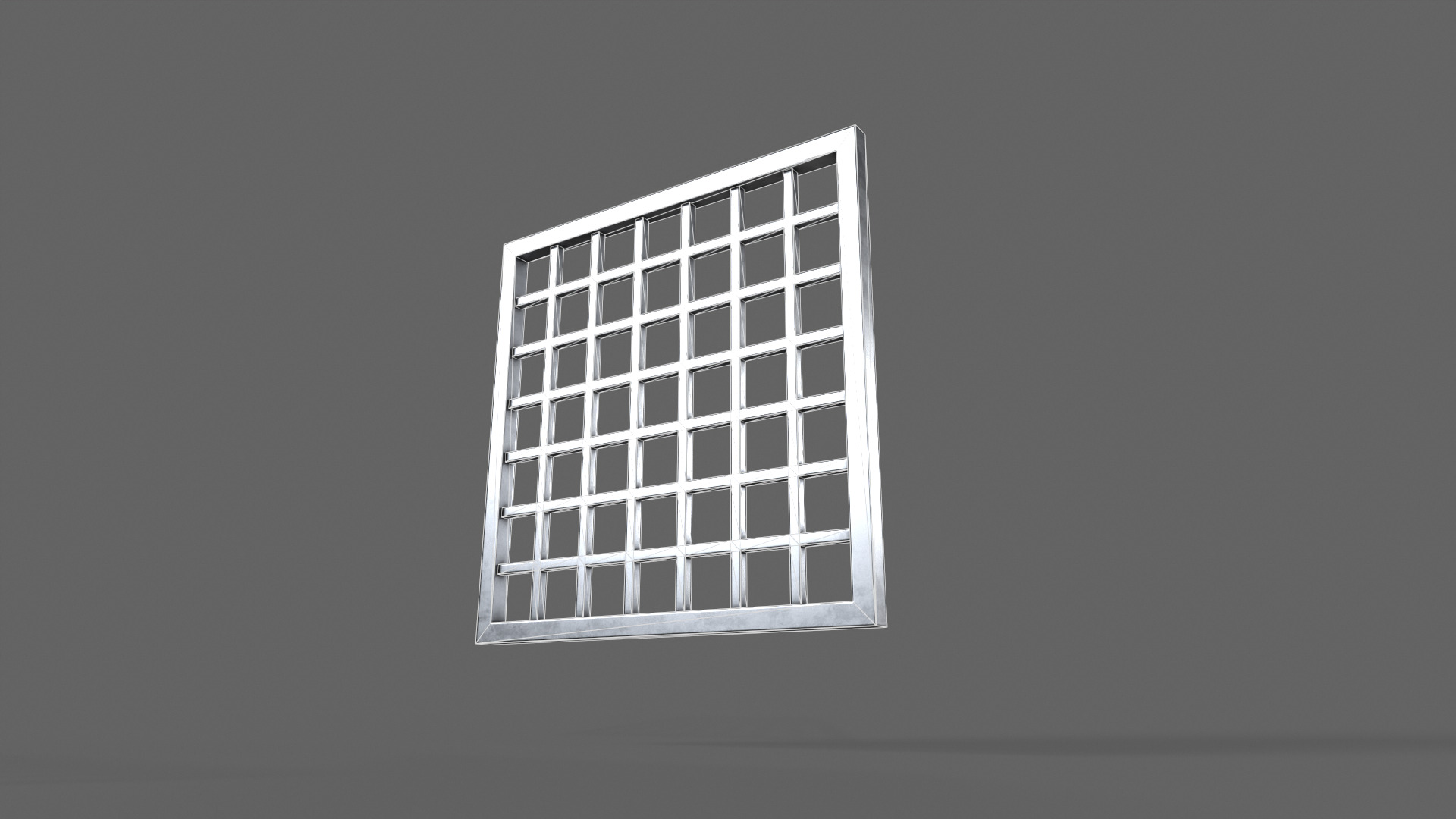 PBR Prison Window 2 Low-poly 3D model_13