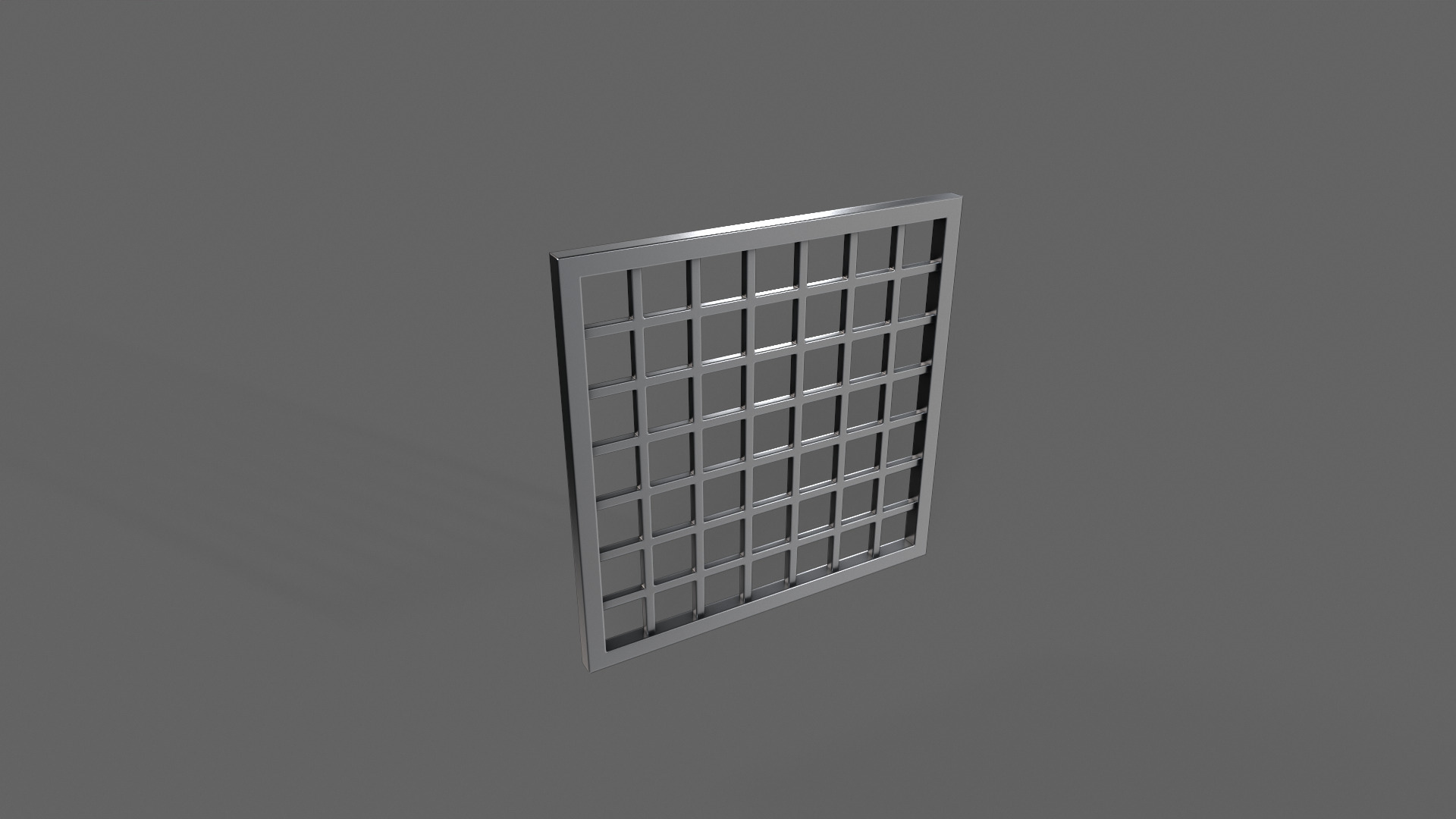 PBR Prison Window 2 Low-poly 3D model_5