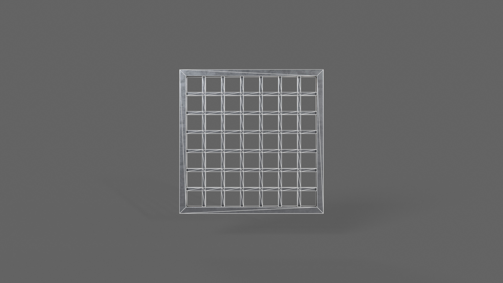 PBR Prison Window 2 Low-poly 3D model_11