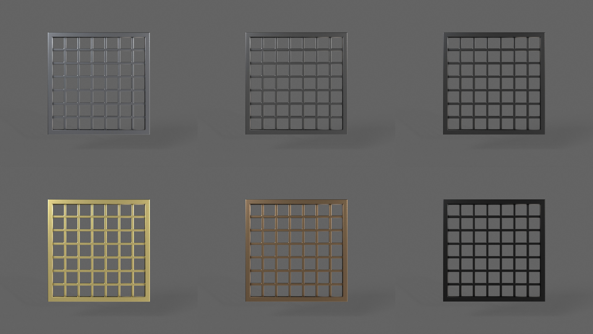 PBR Prison Window 2 Low-poly 3D model_2