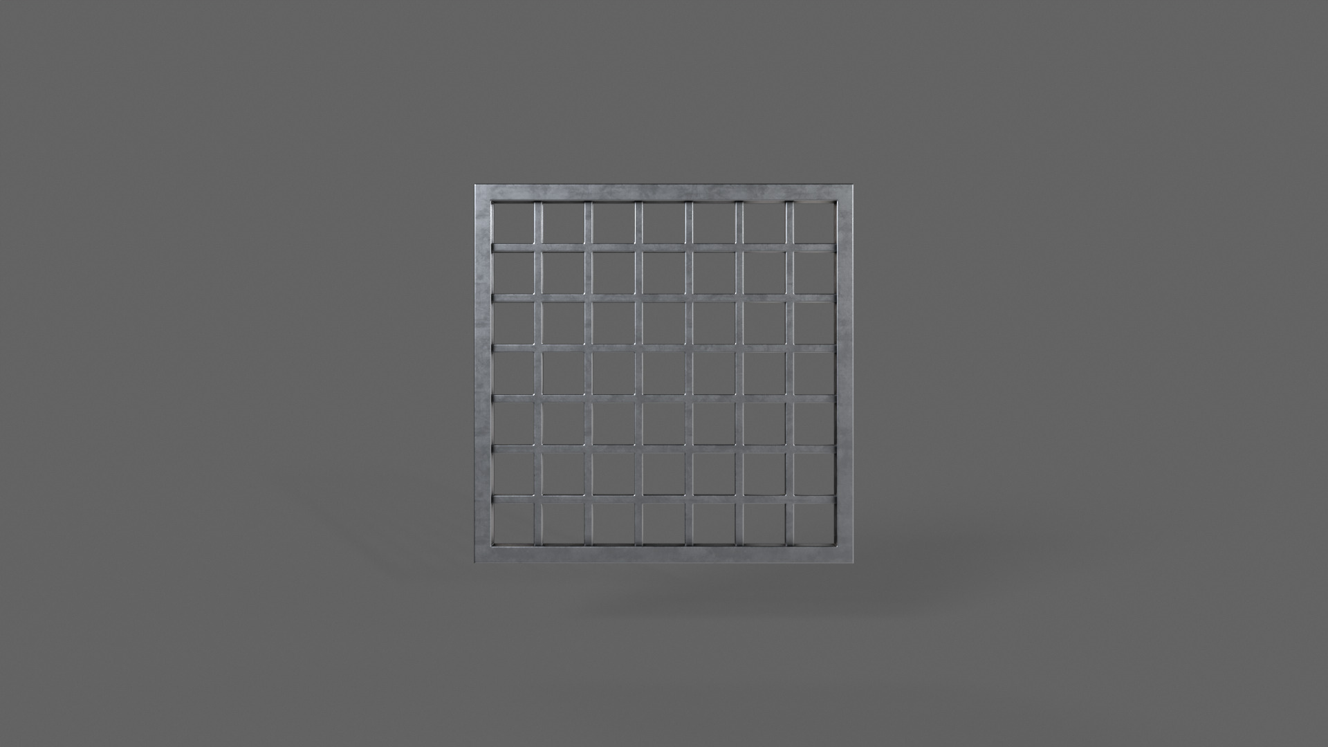 PBR Prison Window 2 Low-poly 3D model_4