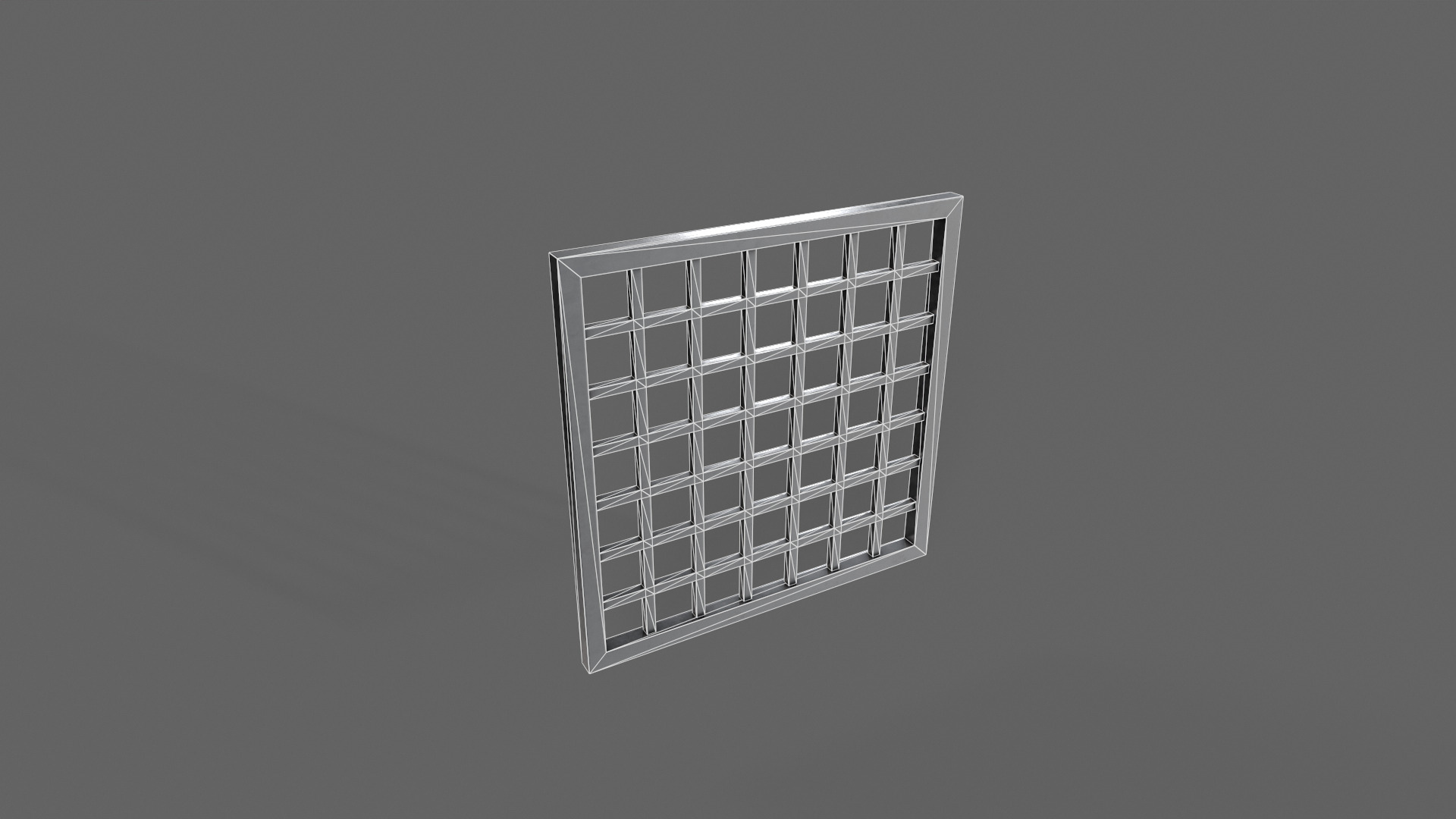 PBR Prison Window 2 Low-poly 3D model_12