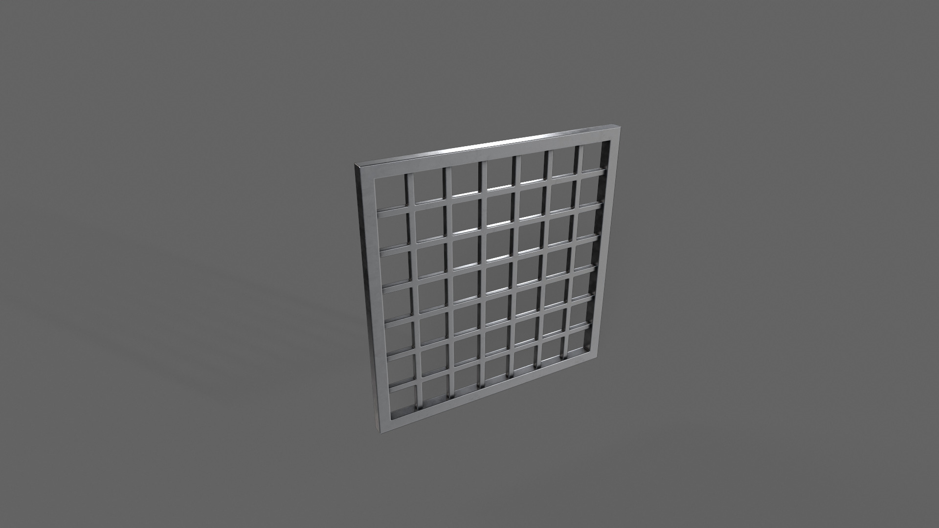 PBR Prison Window 2 Low-poly 3D model_6