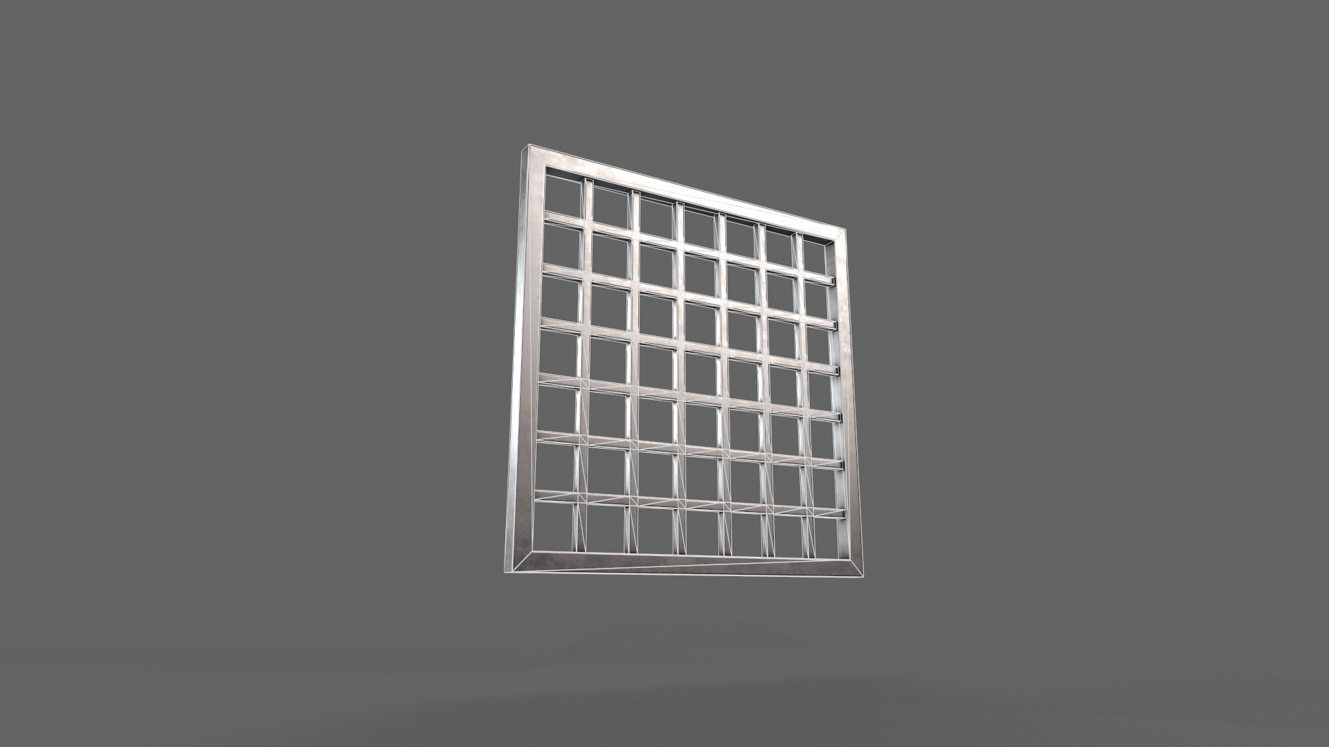 PBR Prison Window 2 Low-poly 3D model_14