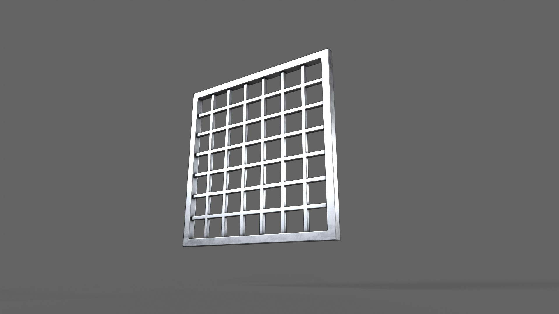 PBR Prison Window 2 Low-poly 3D model_8