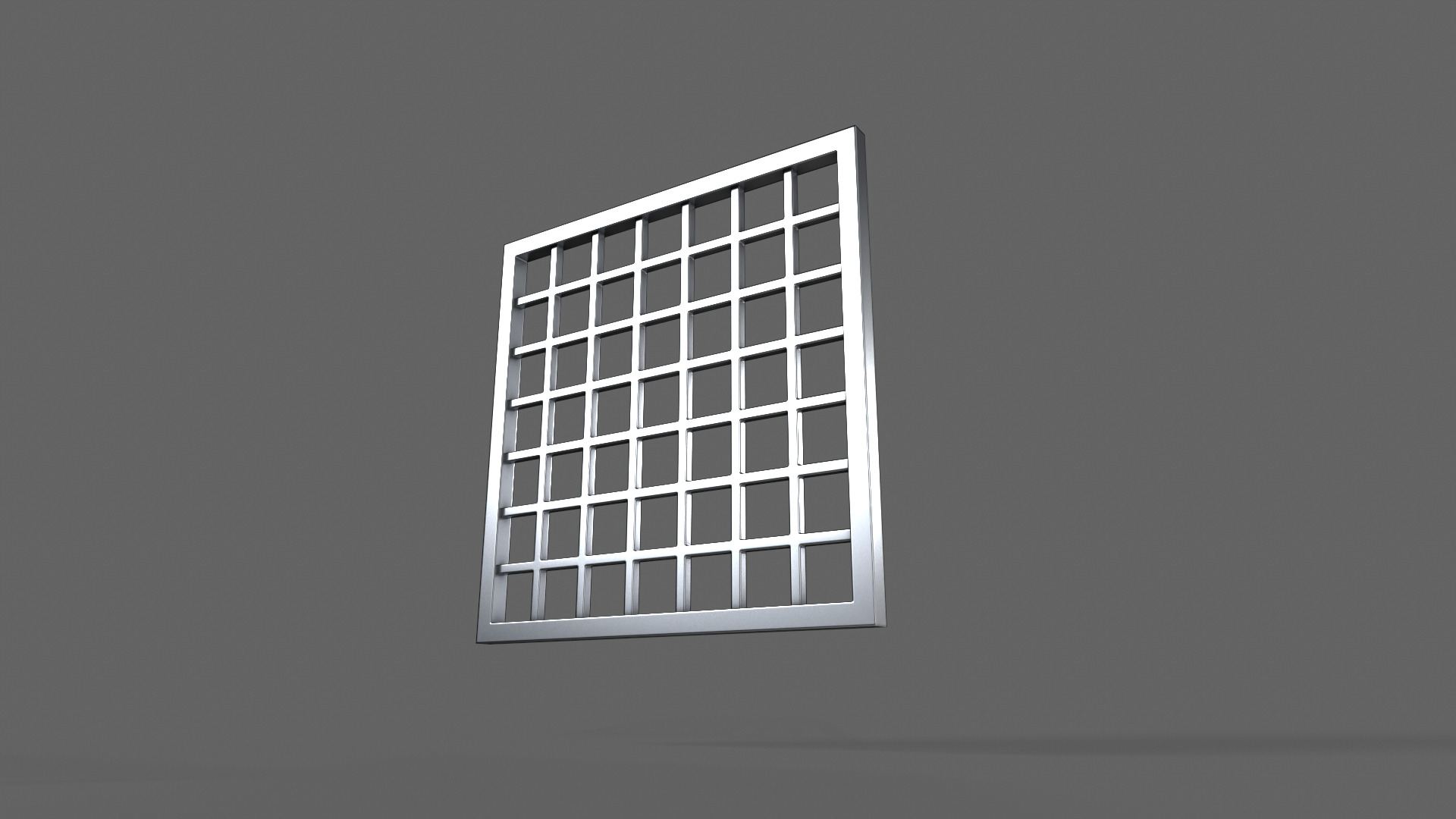 PBR Prison Window 2 Low-poly 3D model_7