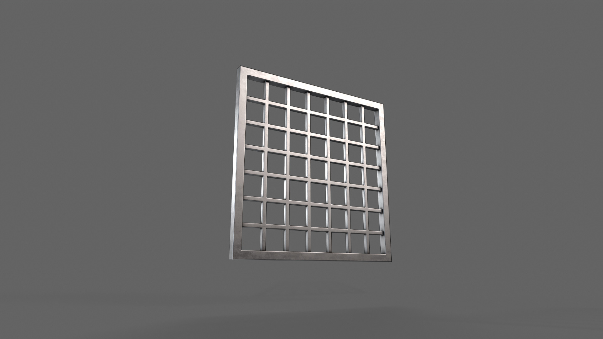 PBR Prison Window 2 Low-poly 3D model_10