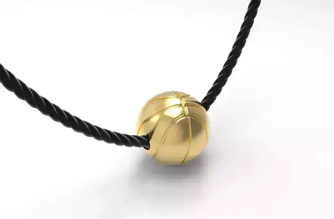 Basketball pendant 3D print model