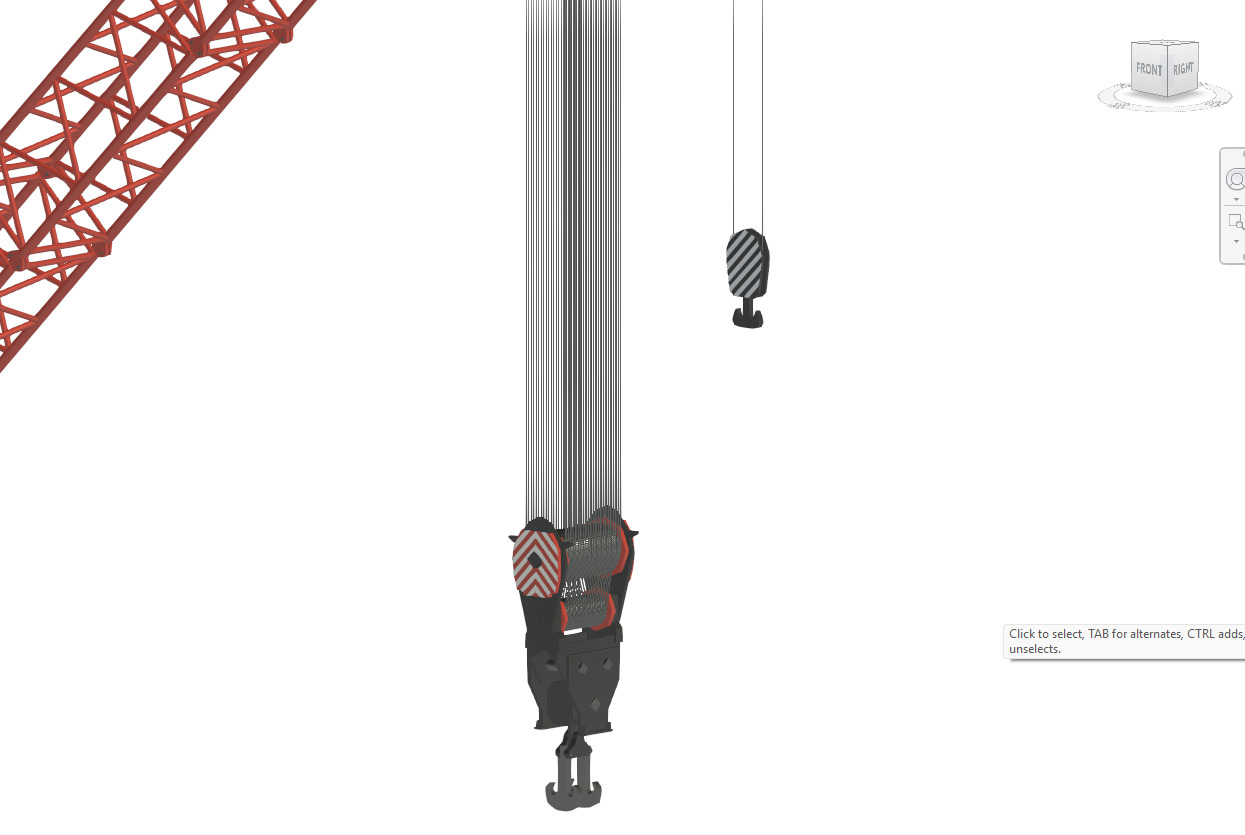 Revit Family Parametric Crawler crane Manitowoc 31000 3D model_6