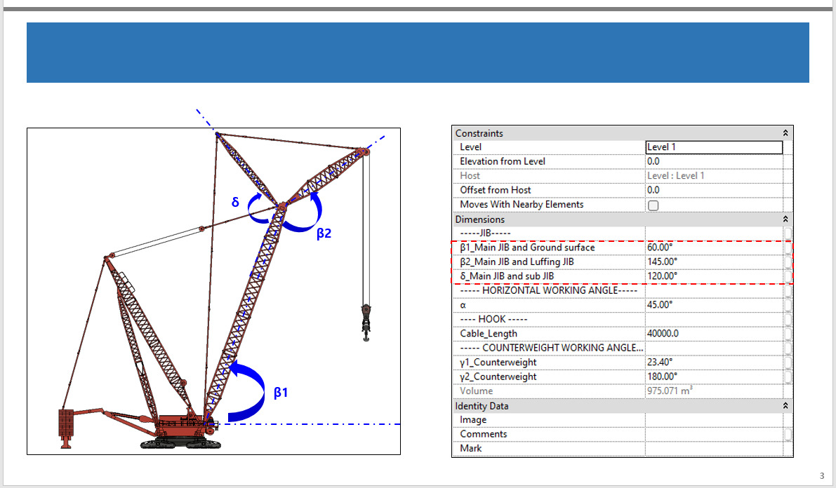 Revit Family Parametric Crawler crane Manitowoc 31000 3D model_5