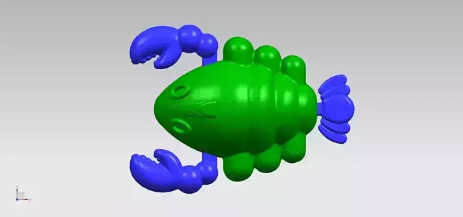 Crab Toy 3D print model