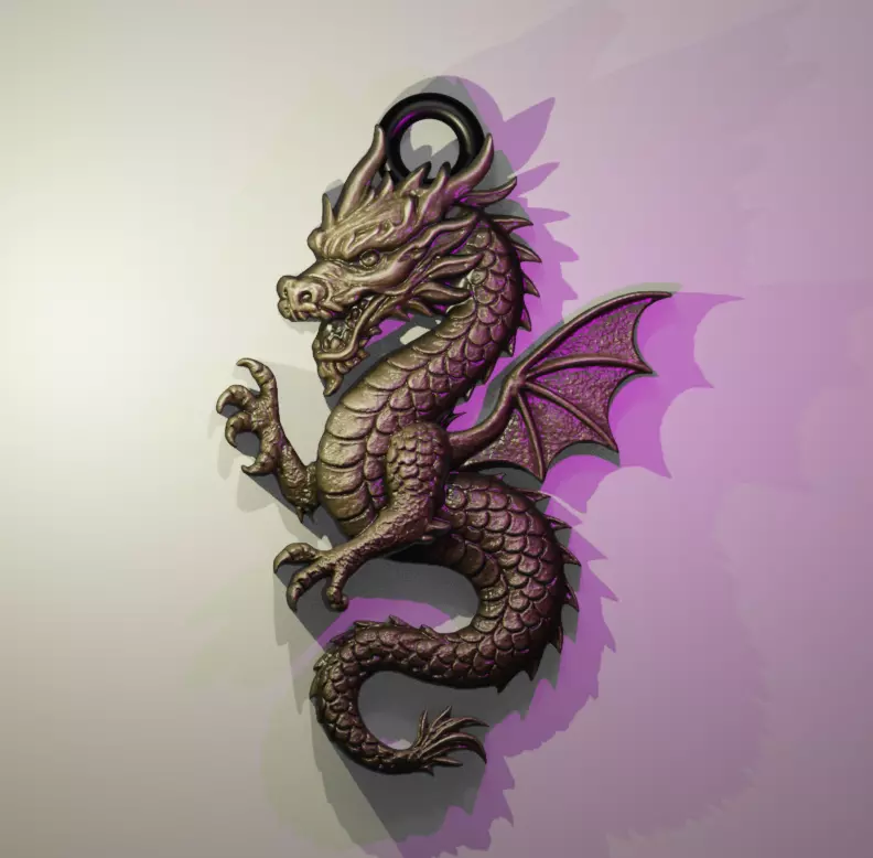 Dragon Pendant 3D print model