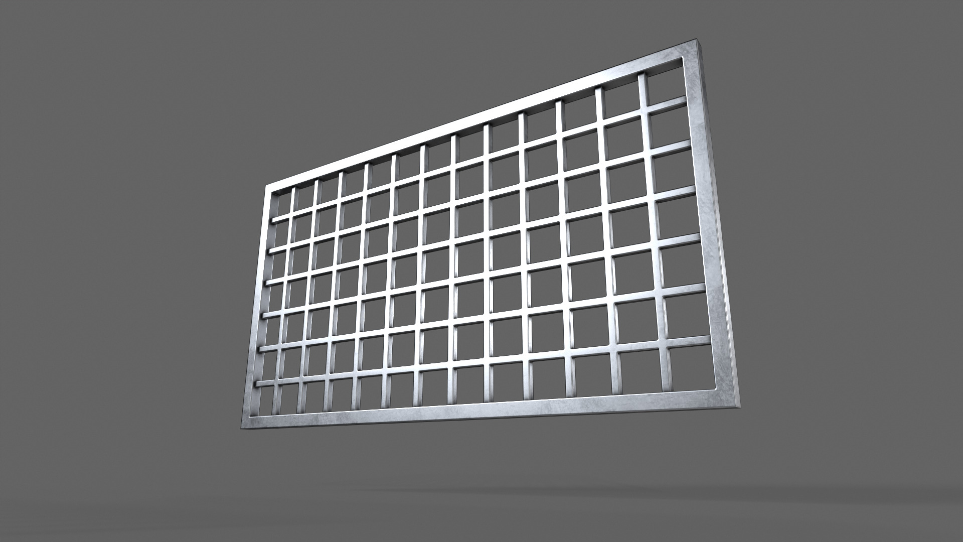 PBR Prison Window 4 Low-poly 3D model_8