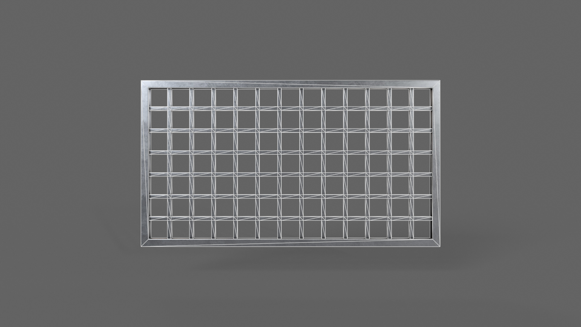 PBR Prison Window 4 Low-poly 3D model_11