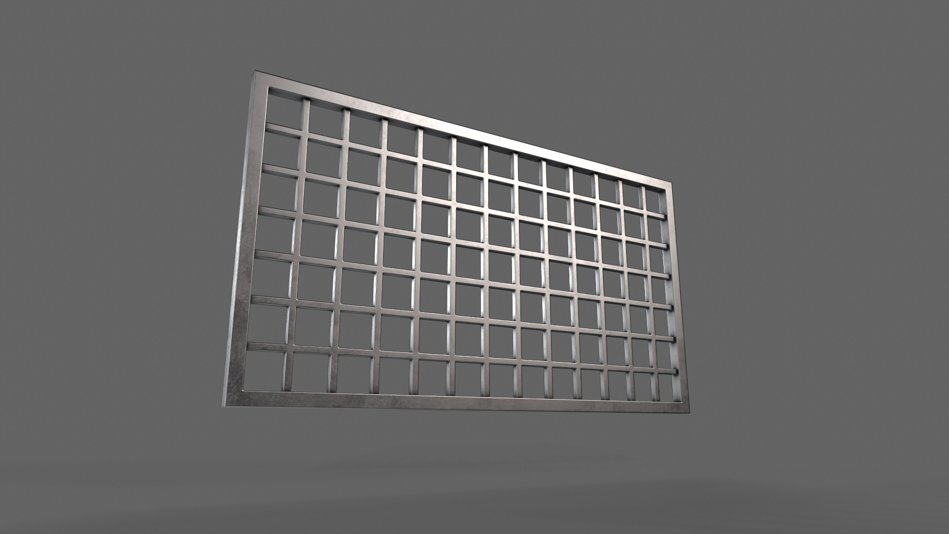 PBR Prison Window 4 Low-poly 3D model_10