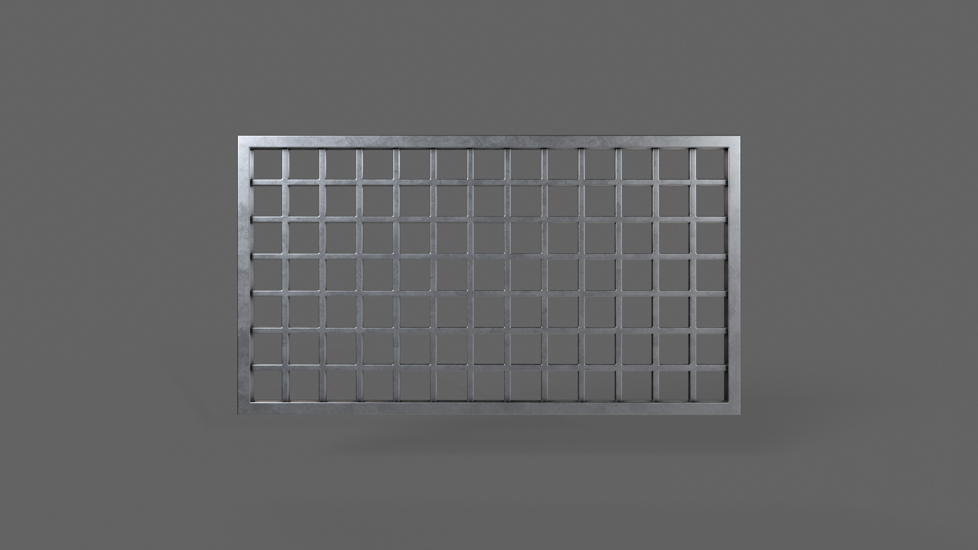 PBR Prison Window 4 Low-poly 3D model_4